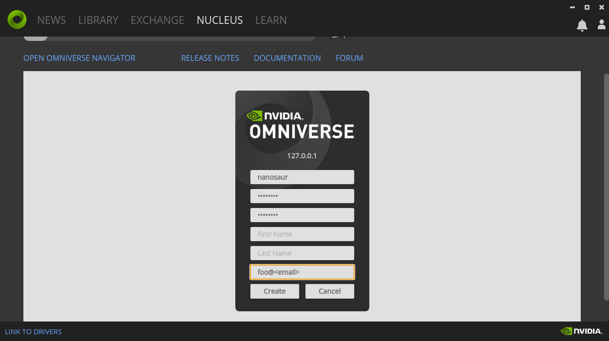 Setting up nucleus user