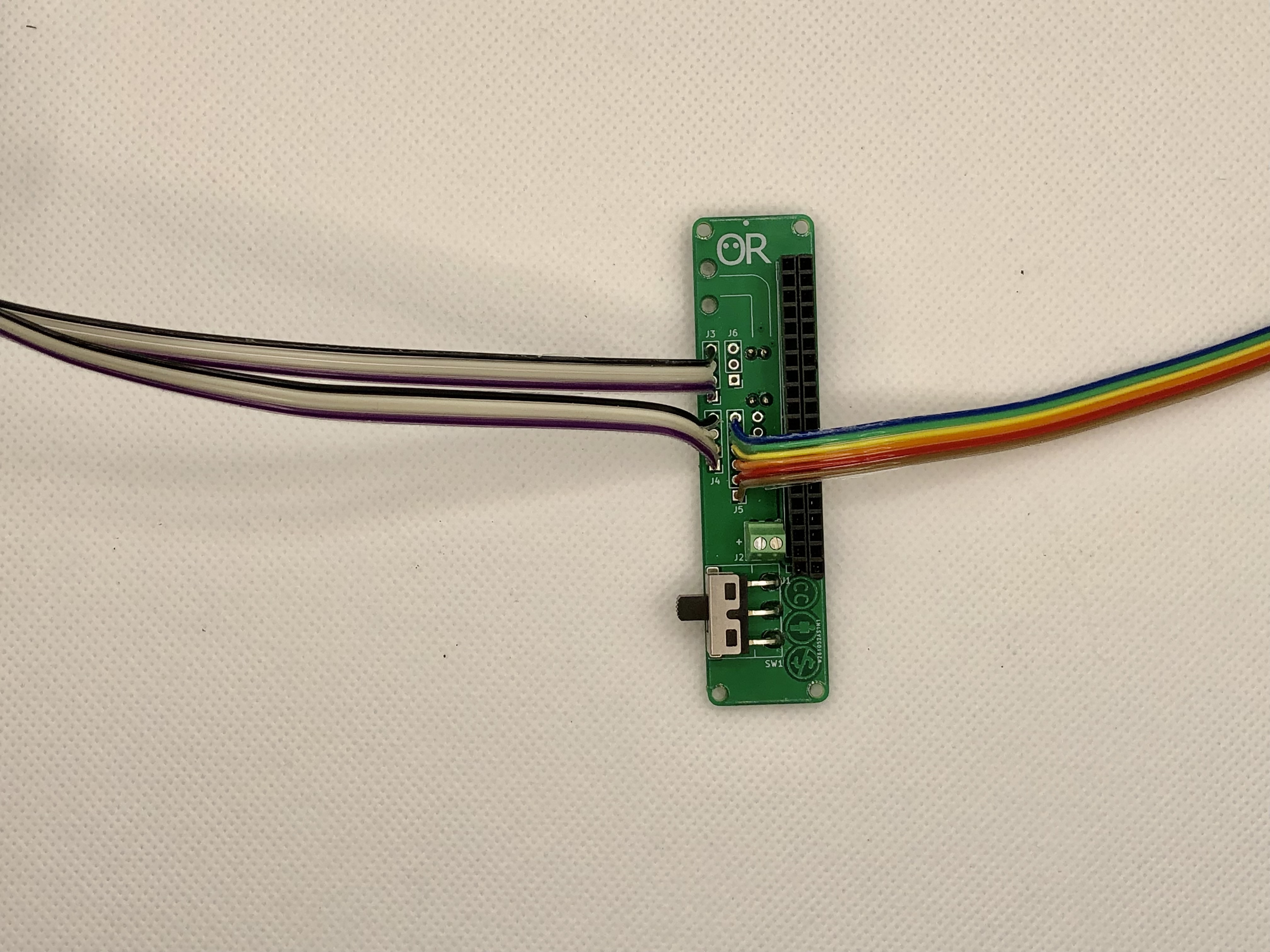 Soldering wires on nanosaur expansion board